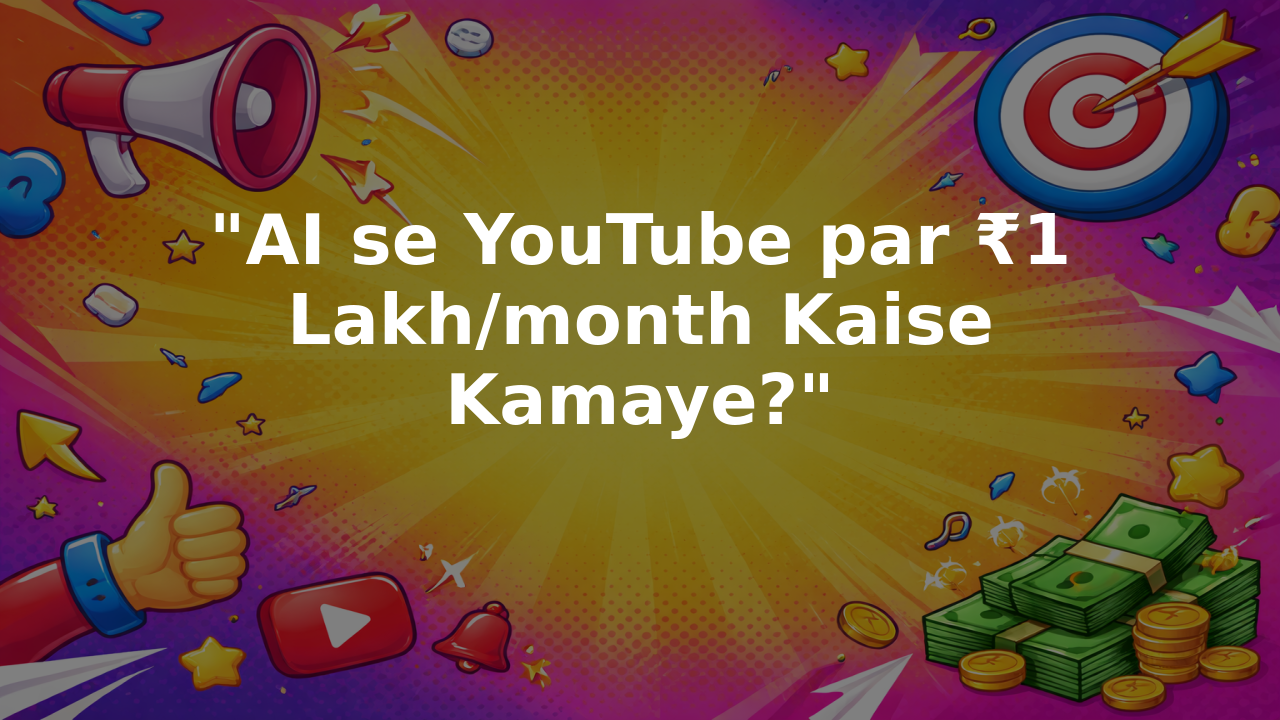 "AI se YouTube par ₹1 Lakh/month Kaise Kamaye?"