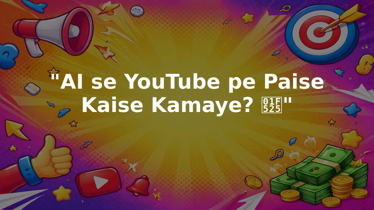 "AI se YouTube pe Paise Kaise Kamaye? 🔥"