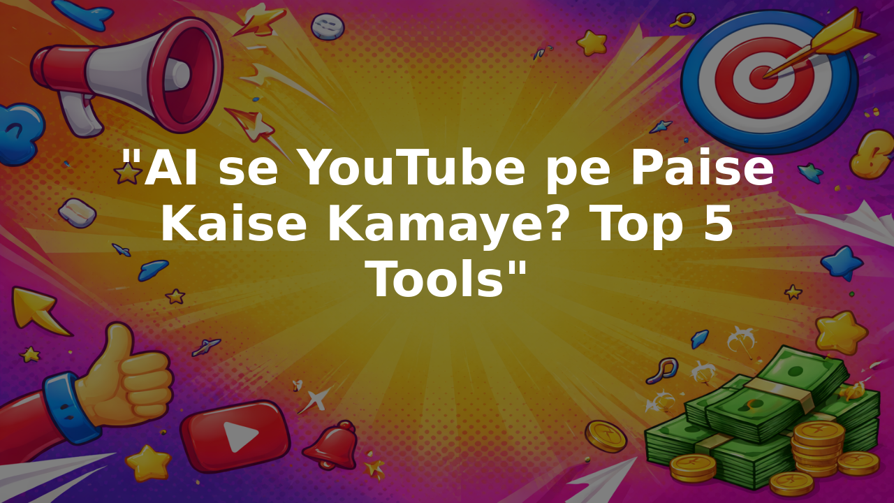 "AI se YouTube pe Paise Kaise Kamaye? Top 5 Tools"