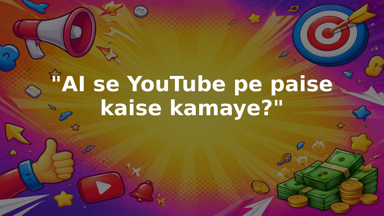 "AI Se YouTube Pe Paise Kaise Kamaye?"