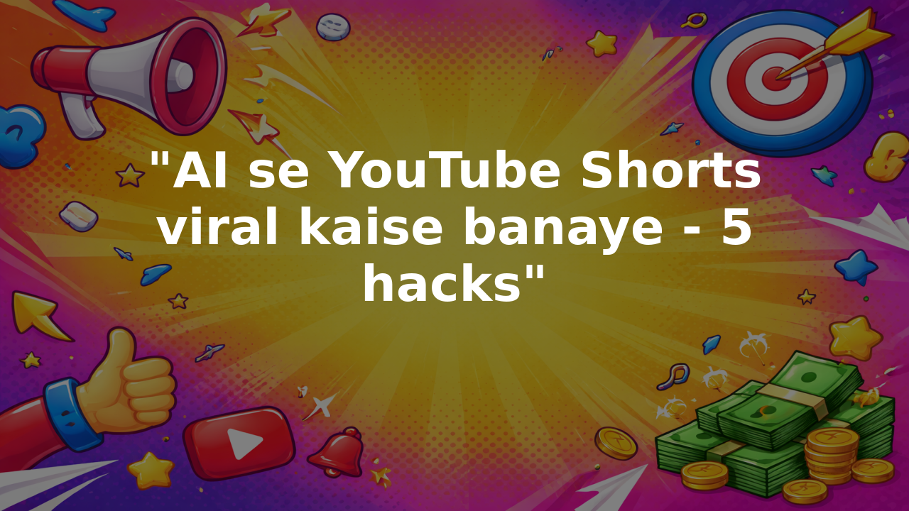 "AI se YouTube shorts viral kaise banaye - 5 hacks"