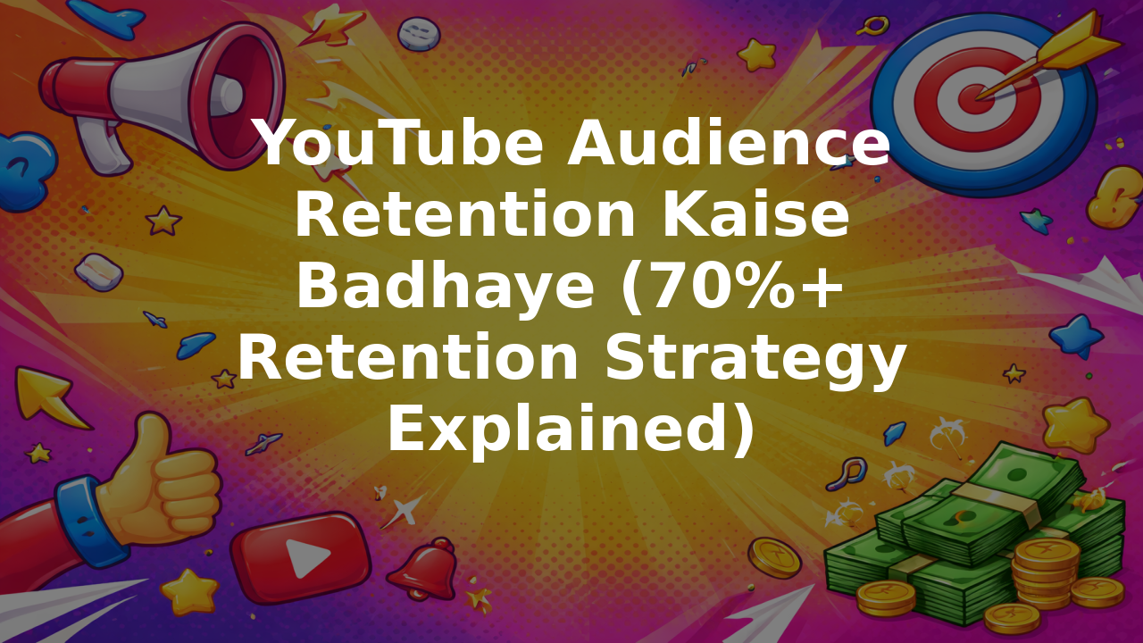 YouTube Audience Retention Kaise Badhaye (70%+ Retention Strategy Explained)