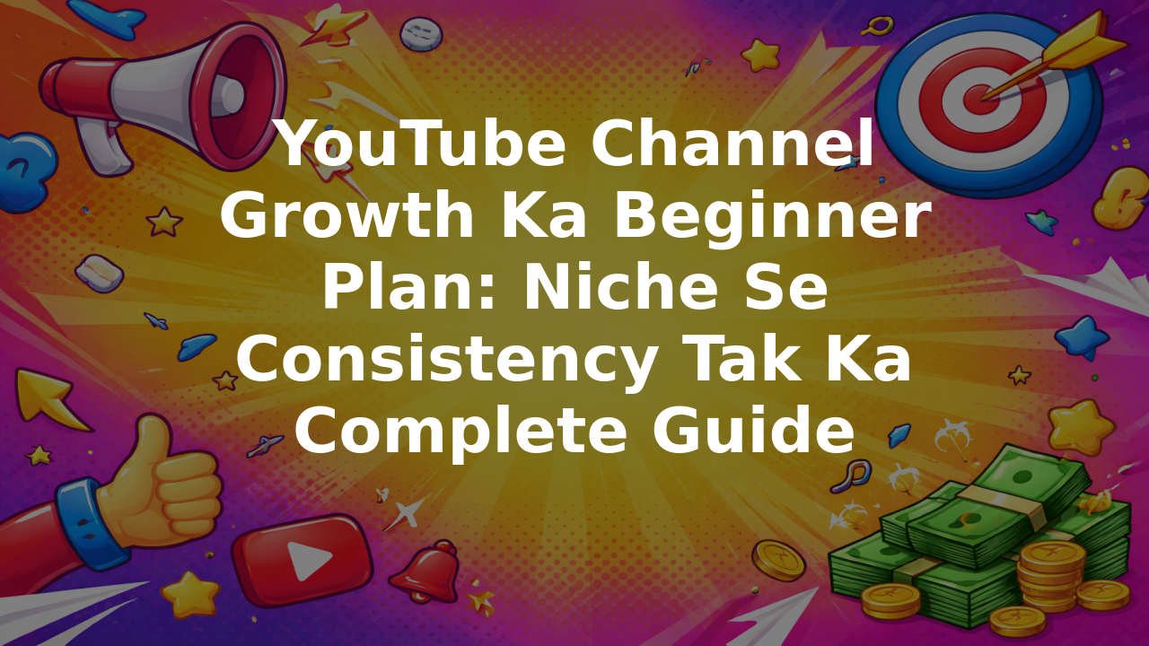 YouTube Channel Growth Ka Beginner Plan: Niche Se Consistency Tak Ka Complete Guide