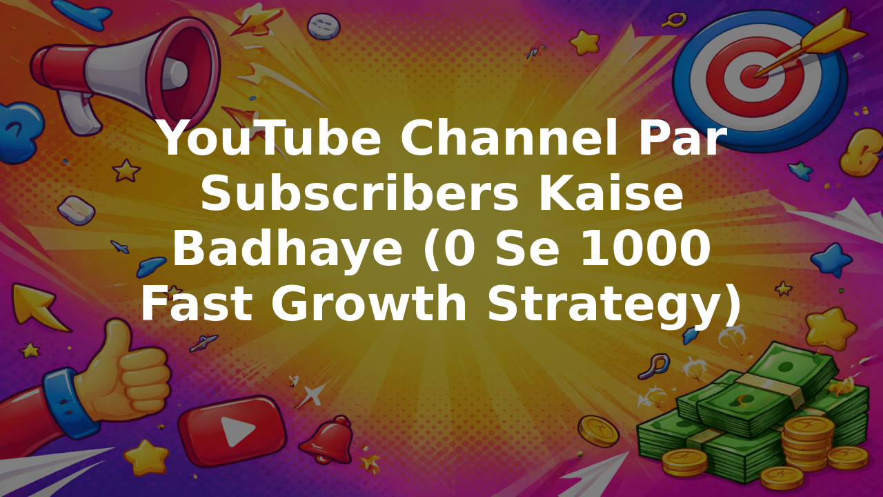 YouTube Channel Par Subscribers Kaise Badhaye (0 Se 1000 Fast Growth Strategy)