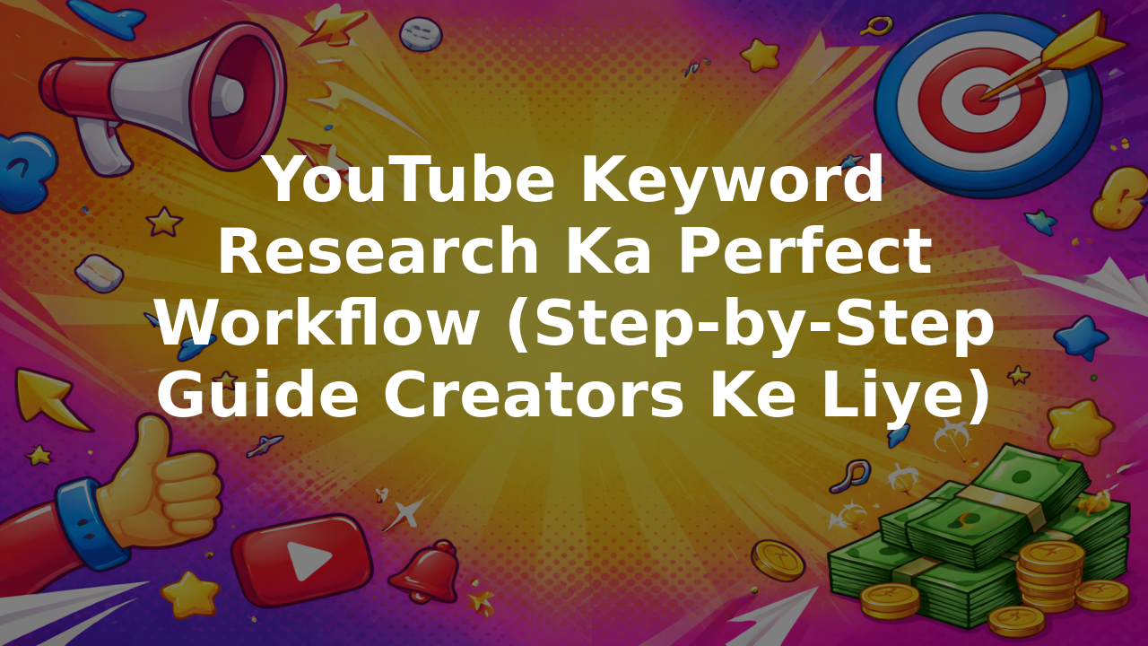 YouTube Keyword Research Ka Perfect Workflow (Step-by-Step Guide Creators Ke Liye)
