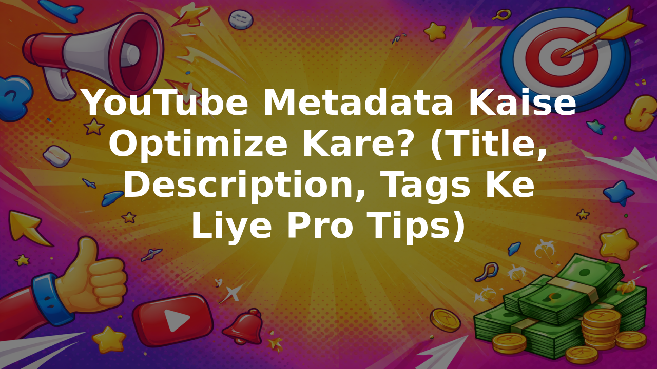 YouTube Metadata Kaise Optimize Kare? (Title, Description, Tags Ke Liye Pro Tips)