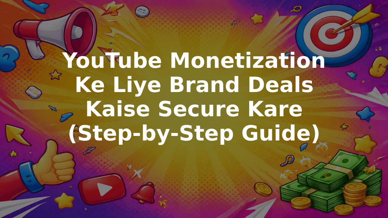 YouTube Monetization Ke Liye Brand Deals Kaise Secure Kare (Step-by-Step Guide)