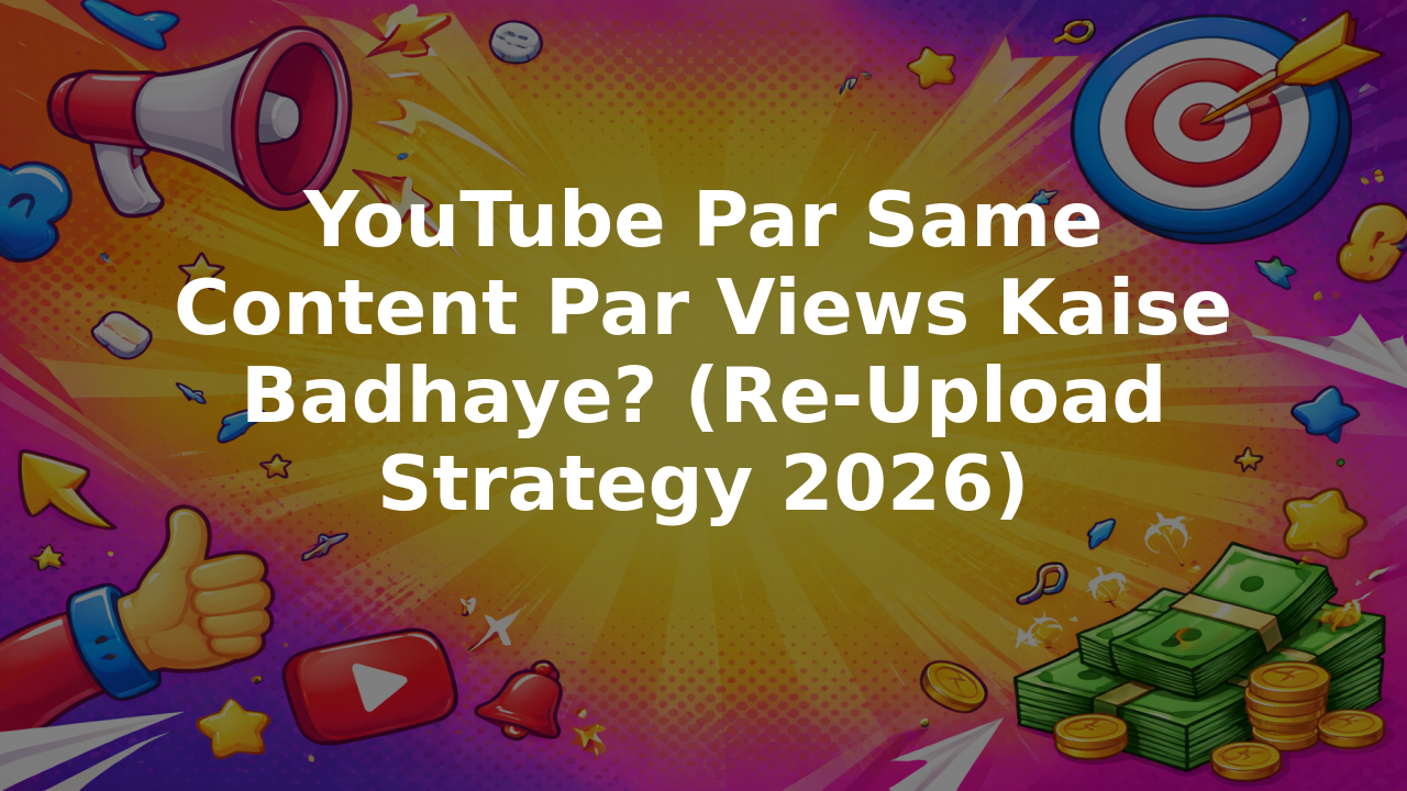 YouTube Par Same Content Par Views Kaise Badhaye? (Re-Upload Strategy 2026)