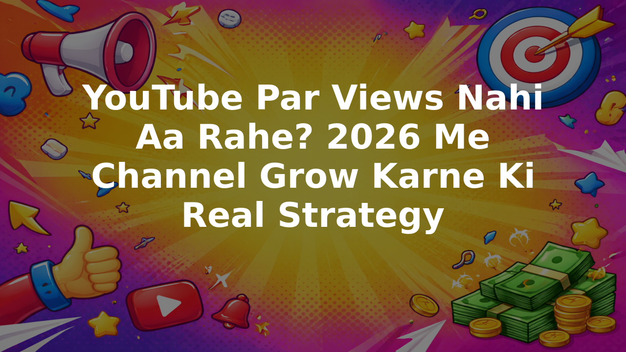 YouTube Par Views Nahi Aa Rahe? 2026 Me Channel Grow Karne Ki Real Strategy