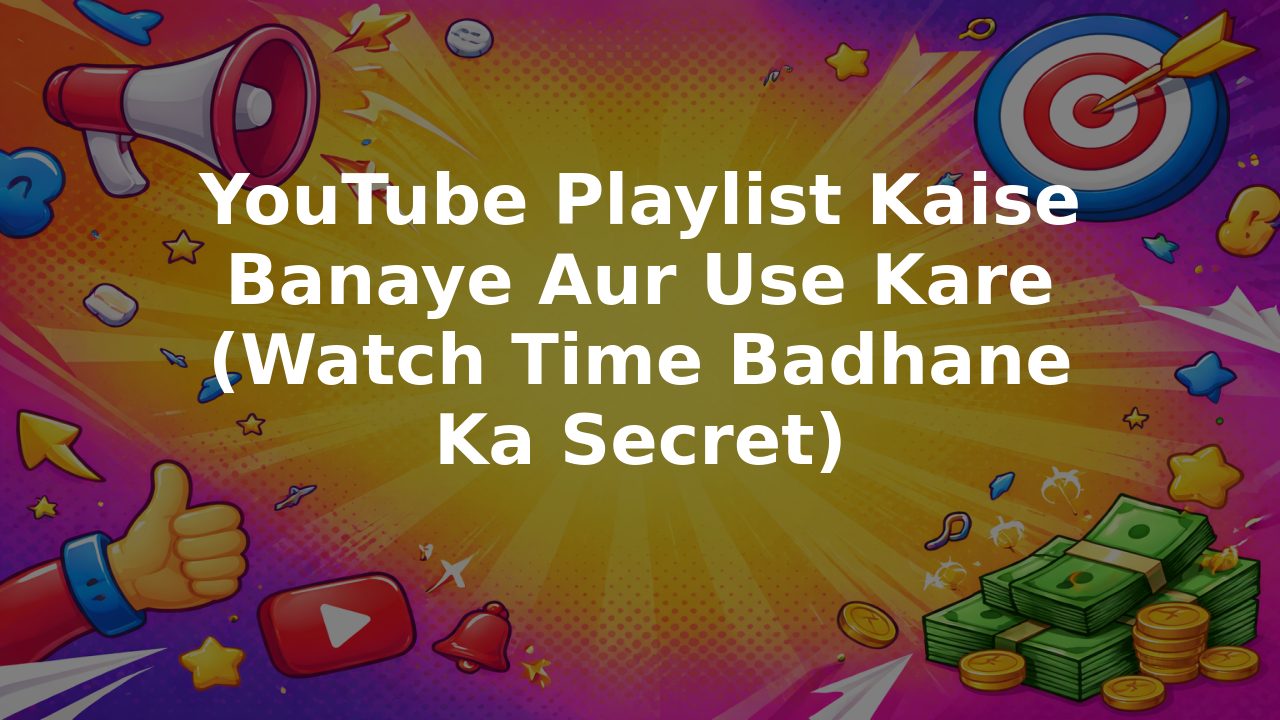 YouTube Playlist Kaise Banaye Aur Use Kare (Watch Time Badhane Ka Secret)