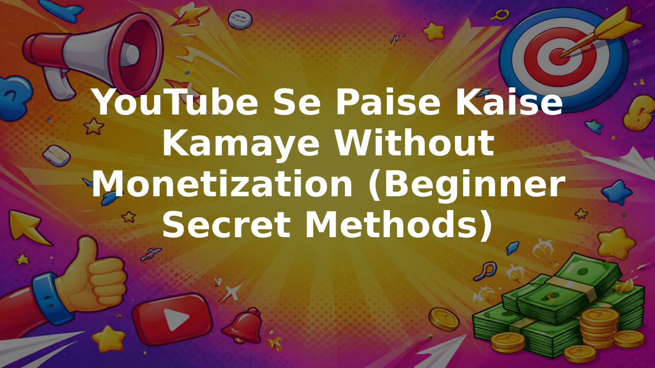 YouTube Se Paise Kaise Kamaye Without Monetization (Beginner Secret Methods)