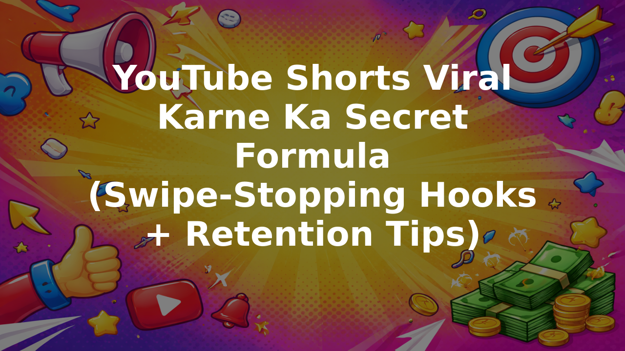 YouTube Shorts Viral Karne Ka Secret Formula (Swipe-Stopping Hooks + Retention Tips)