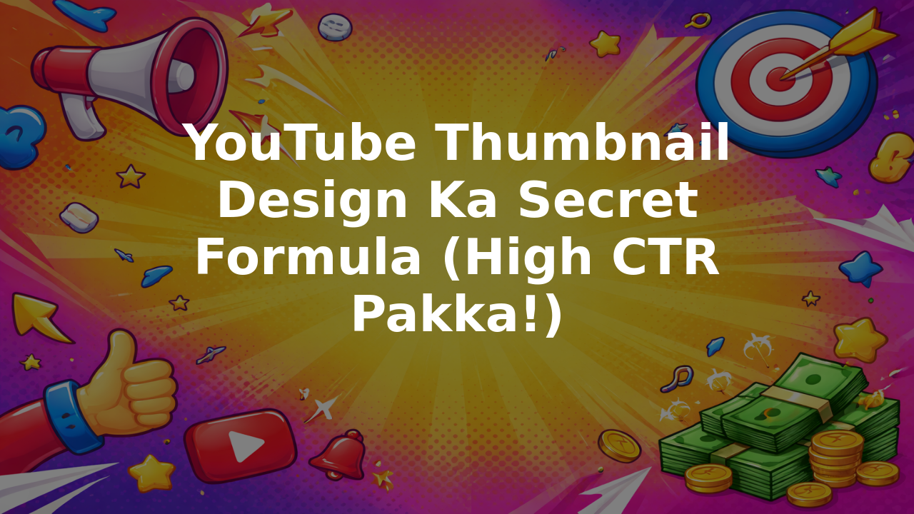 YouTube Thumbnail Design Ka Secret Formula (High CTR Pakka!)