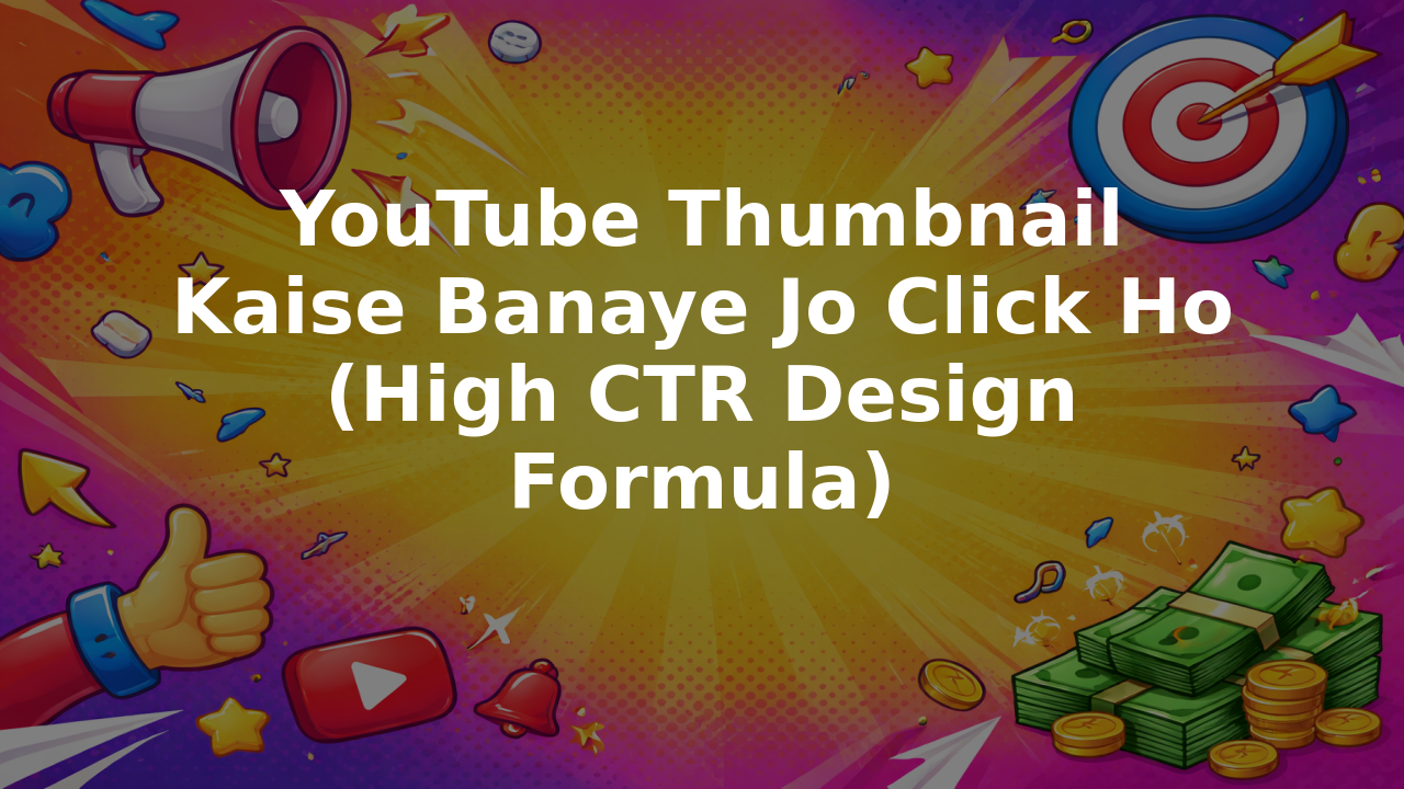 YouTube Thumbnail Kaise Banaye Jo Click Ho (High CTR Design Formula)