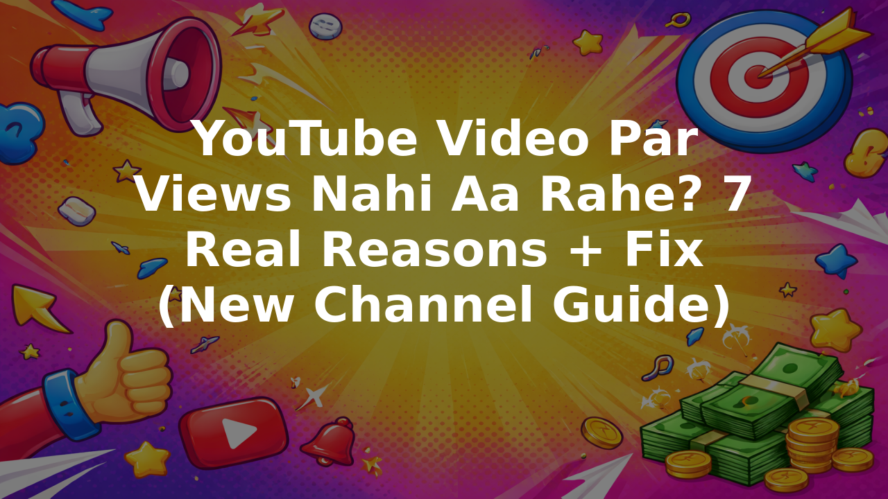 YouTube Video Par Views Nahi Aa Rahe? 7 Real Reasons + Fix (New Channel Guide)